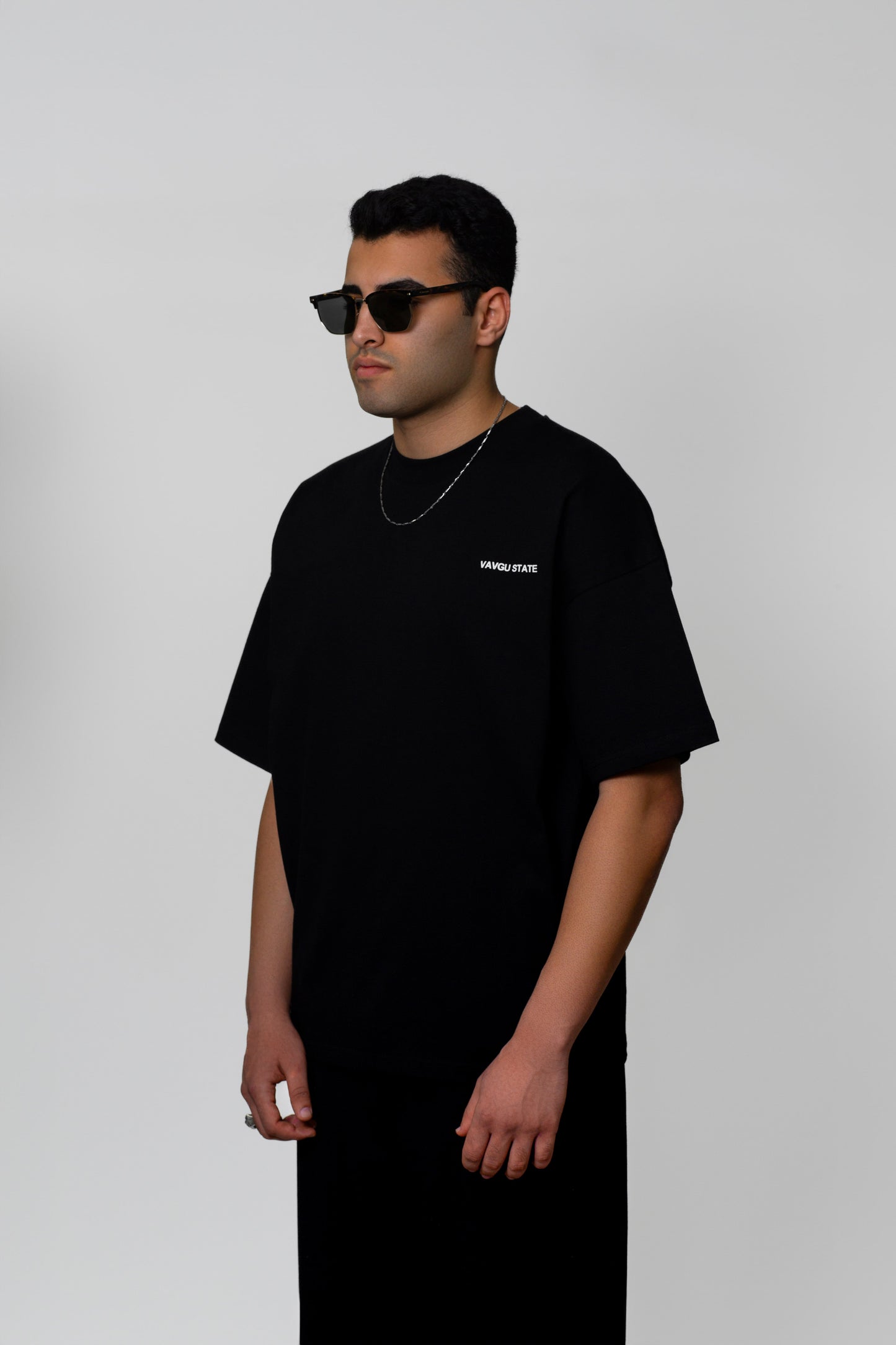 Logolu Basic T-shirt / Siyah