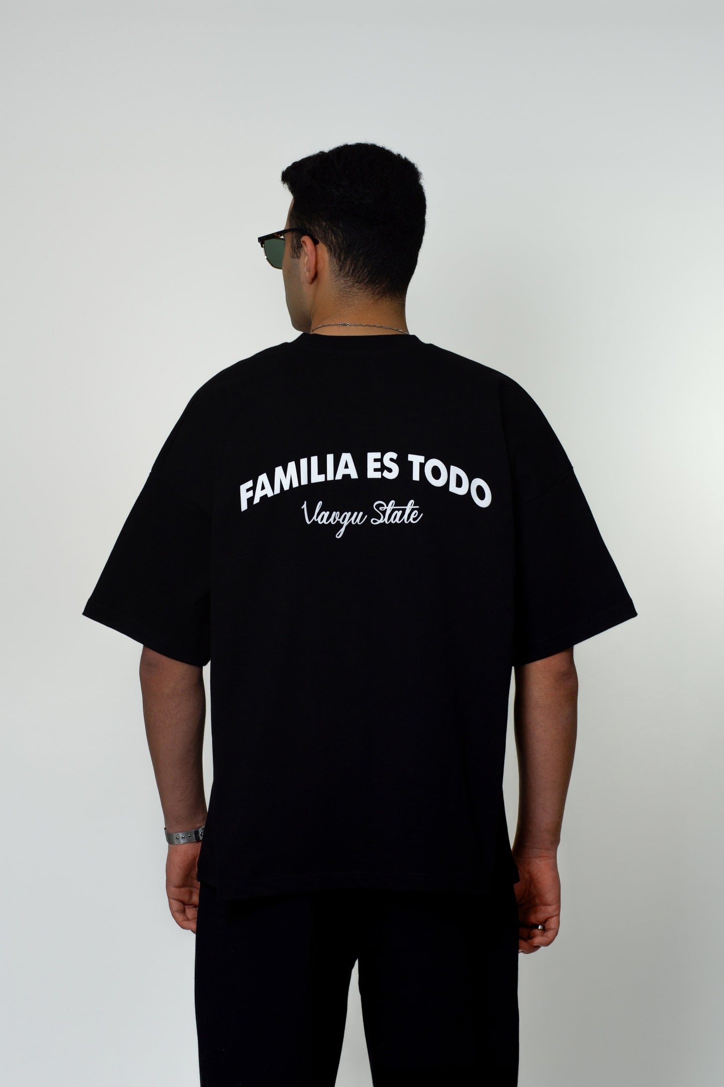 Eğimli Fam. T-shirt / Siyah