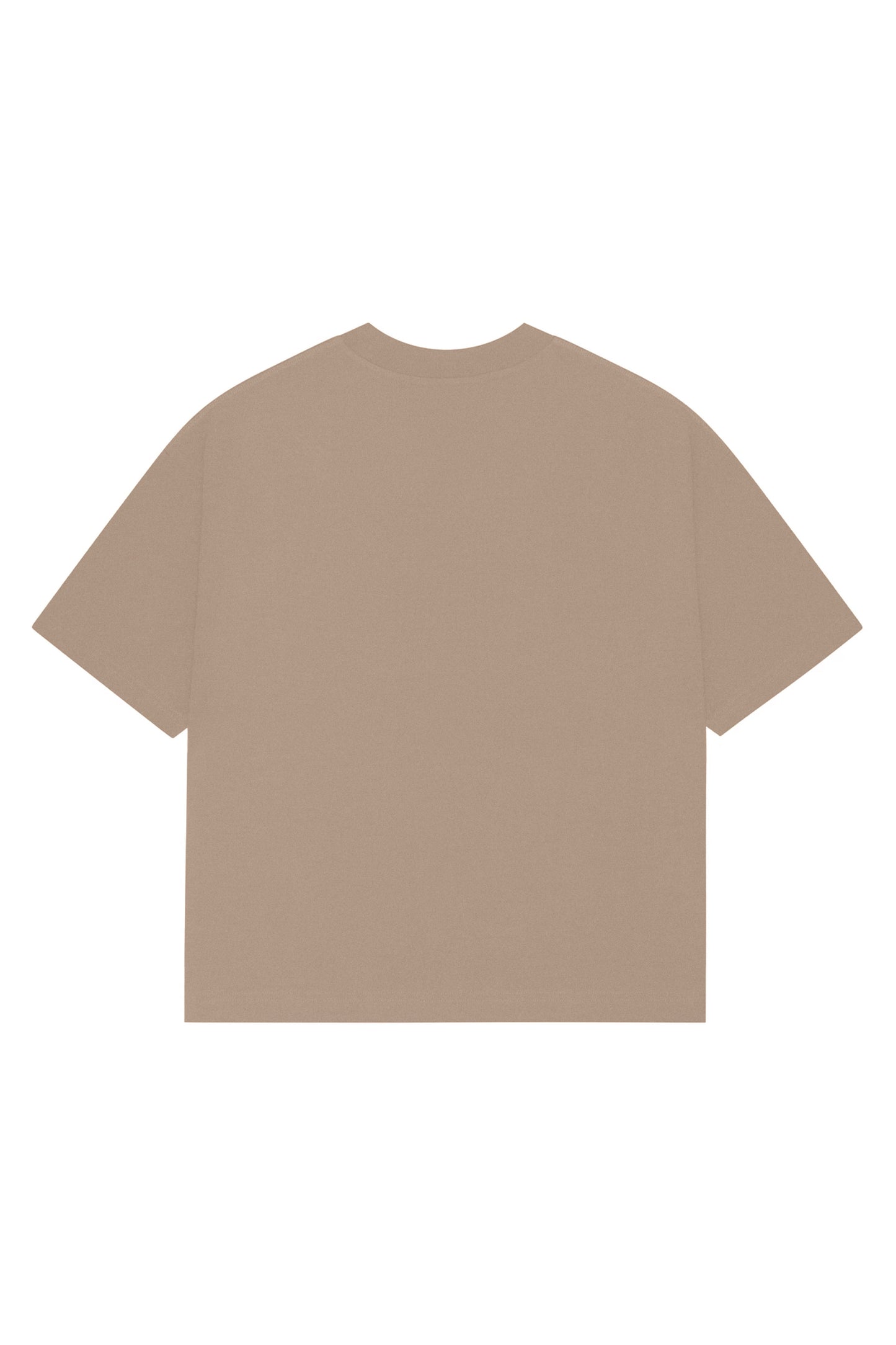 Logolu Basic T-shirt / Bej