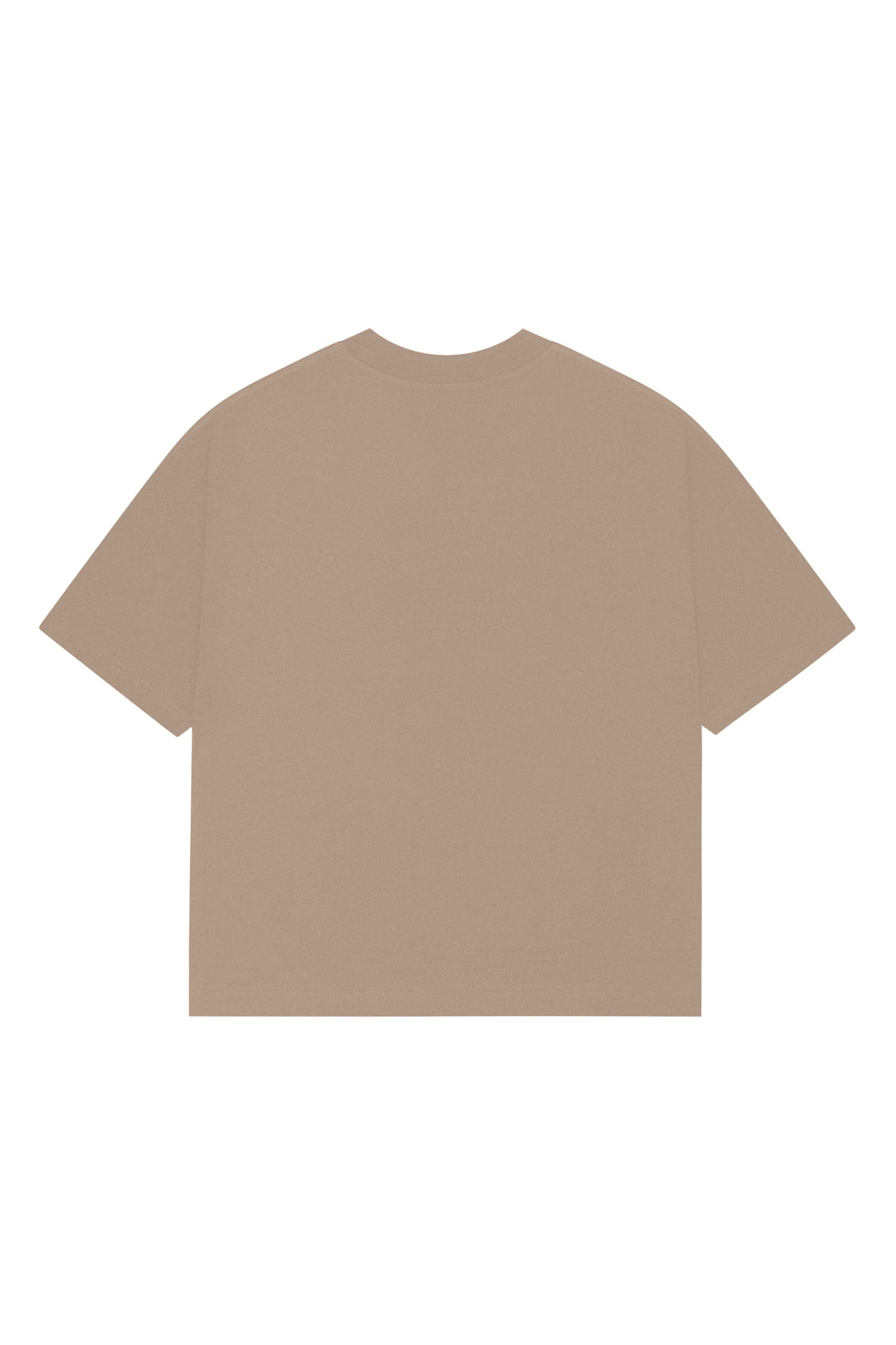 Amblemli Basic T-shirt / Bej