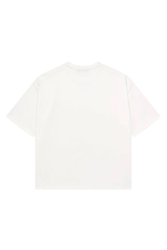 Logolu Basic T-shirt / Ekru