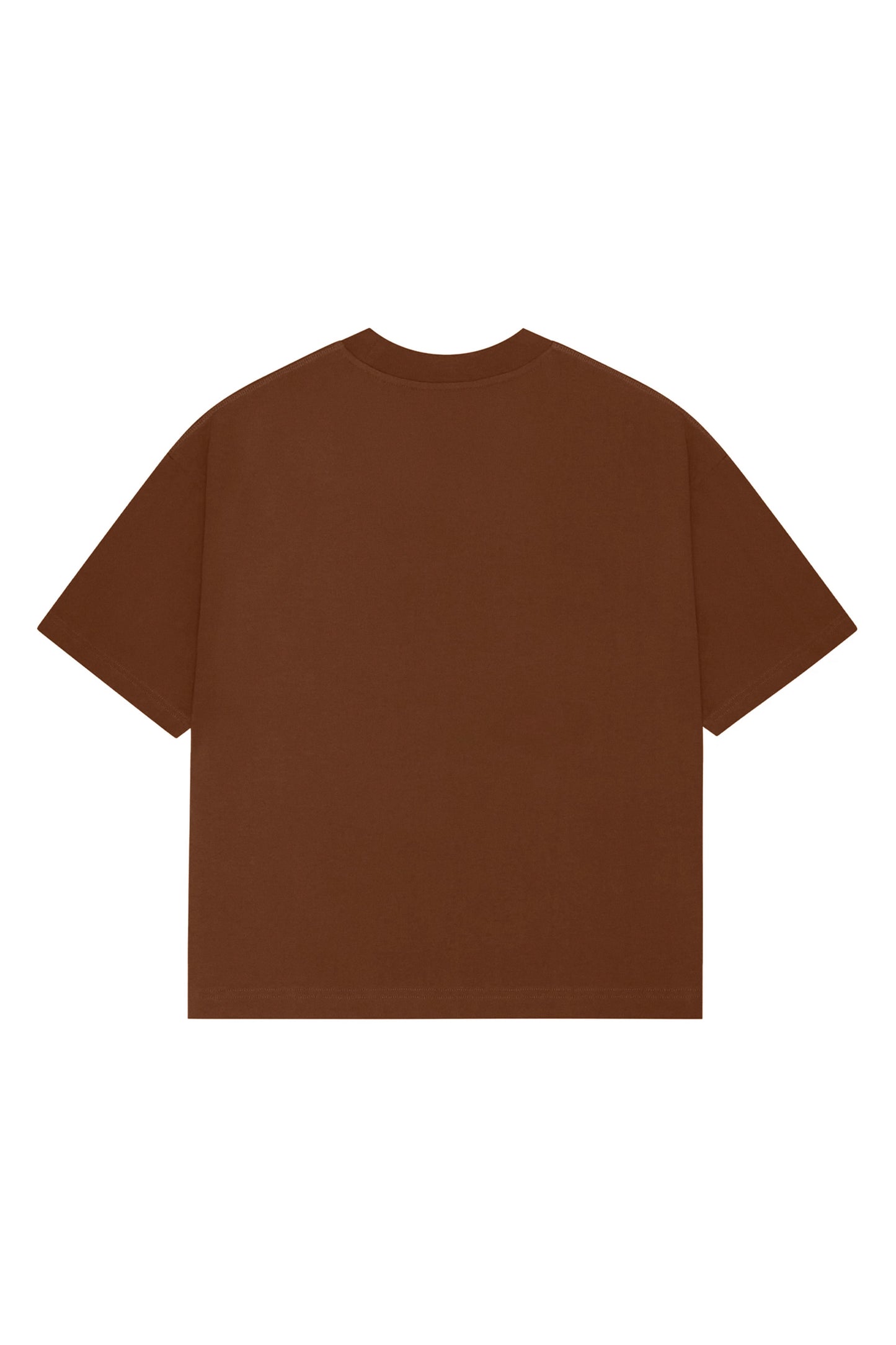 Logolu Basic T-shirt / Kahve